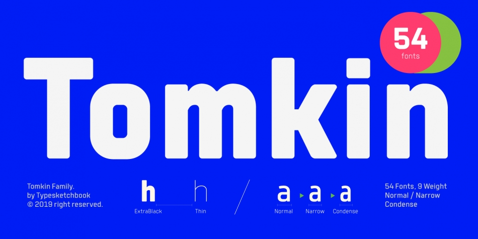 Example font Tomkin #1
